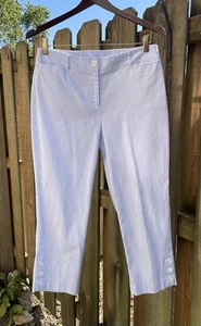 Talbots Perfect Crop Hose 6P Streifen Curvy Seersucker Freizeit Cropped - Bild 1 von 12