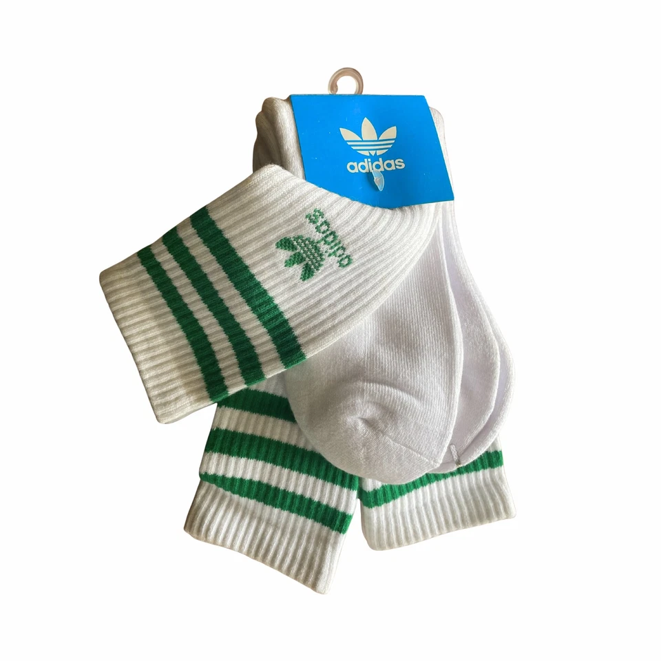 Adidas Clásico Hombres Mujeres Sólido Crew 3PP Calcetines Conjunto de 3 Pares Moda Informal Foto 1 de 1