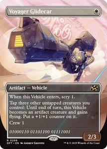Voyager Glidecar 0299 ~ **Borderless** Rare NM MTG Aetherdrift - Picture 1 of 1