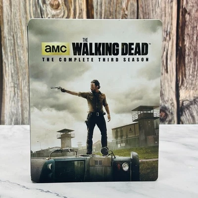 Walking Dead Complete Third Season Blu ray 5-Disc Steelbook AMC Scratch Free - Image 1 of 4