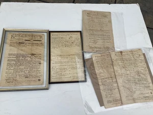 5 Connecticut Land Deeds 1746 Joseph Cooper, New Haven, CT - Imagen 1 de 18