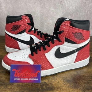 Air Jordan 1 High x Marvel Spider-Man Origin Story Size 12 555088-602 Men’s Shoe - Picture 1 of 9