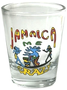 Jamaica Me Crazy Caribbean Island Regalo Recuerdo Shot Glass Bar Pub Coleccionable - Imagen 1 de 2
