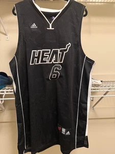 Maglia Lebron James Miami Heat Swingman Adidas Uomo 3XL 56 Nera - Foto 1 di 6