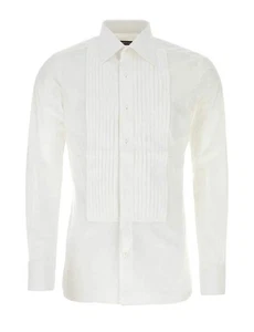 Esmoquin Tom Ford para hombre blanco 100 % algodón con botones - Imagen 1 de 2