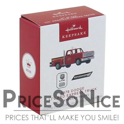 Hallmark Ornament 2025 Lil' American Trucks 1978 Dodge Li'l Red Express Trucks
