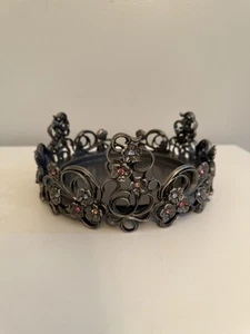 Candelabro PartyLite Jewels 3 mechas ~ peltre/metal ~ SIN caja ~ usado en excelente estado - Imagen 1 de 11