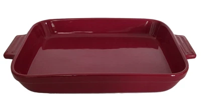 Cazuela para hornear rectangular de gres rojo Cuisinart de 2,75 cuartos con asas 15,5 x 10 Foto 1 de 4