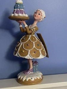 Cupcakes y Cachemira Navidad Pan de Jengibre Sra. Figura de pastel Clause Baker/NUEVA CON ETIQUETAS - Imagen 1 de 6