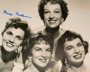 The Chordettes Singer Margie Needham Signed 8x10 Photo Plus Bonus Autograph - Picture 1 of 3