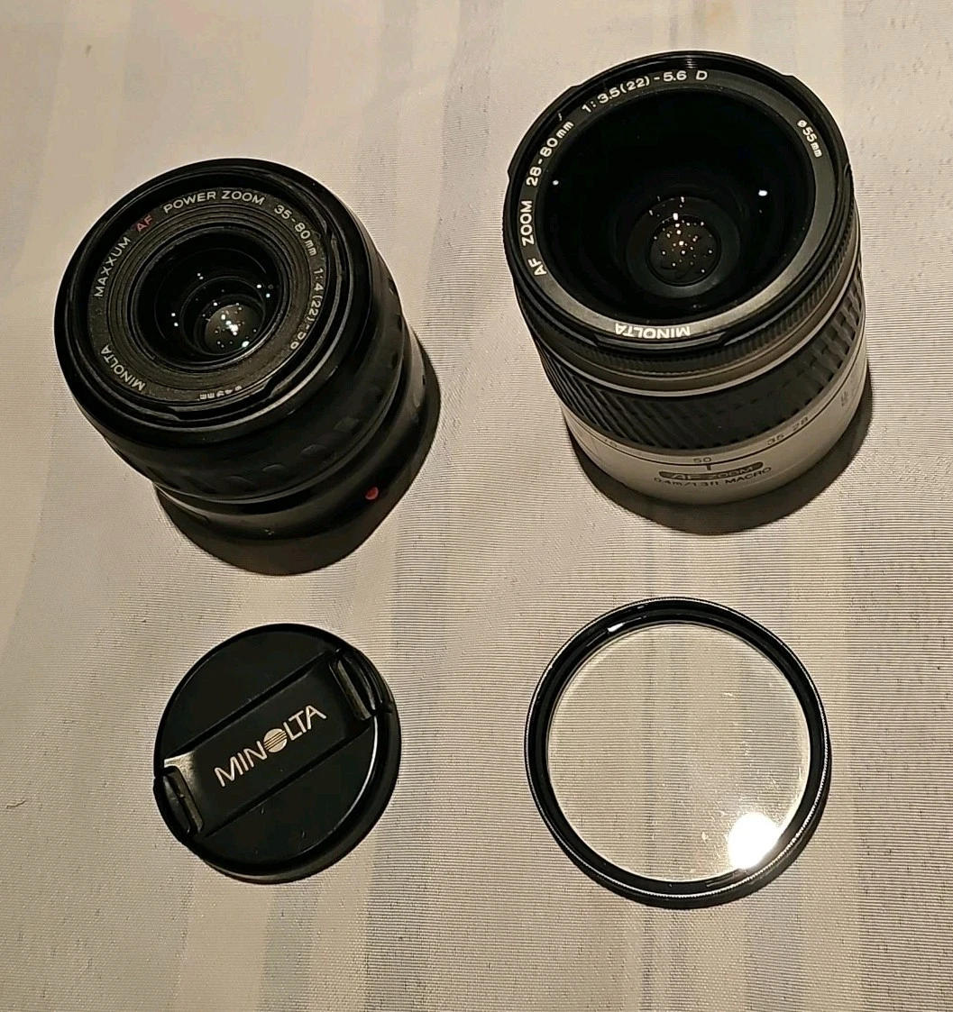 Camera Lenses for Minolta 28-80mm Focal f/4-5.6 Maximum Aperture