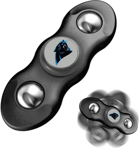New 2 in 1 NFL Carolina Panthers Flik Fidget Spinner and Rollng Fidget Balls Cover