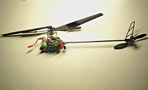 VINTAGE Rc Dragonfly Helicopter Large Electric 12" Blade span, Tested RARE! - Picture 1 of 12