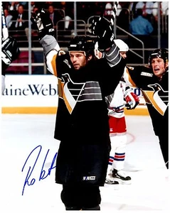 Pittsburgh Penguins ROBERT LANG Signed Autographed 8x10 Pic F - Picture 1 of 1