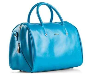 FURLA ALISSA ATLANTIC BLUE 100% LEATHER PURSE *BRAND NEW* WHOLESALE! - Picture 1 of 9