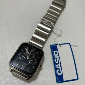 New CASIO QUARTZ MTP-M305D-1A MTP-M305 Series MTP-M305 MTP Quartz Black Silver - Picture 1 of 2
