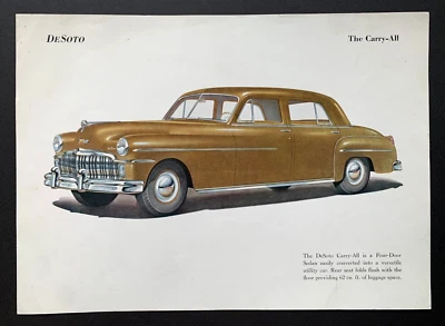 Impresión publicitaria vintage DESOTO The Carry-All car Foto 1 de 4