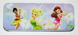Walt Disney Tinker Bell and Fairies Tin Case Pencil Box Style B NEW UNUSED - Picture 1 of 1