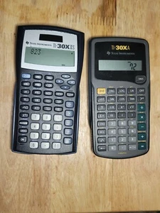 Lot 2 TI-30X II S & TI-30XA Scientific Calculator Tested - Working - Picture 1 of 2