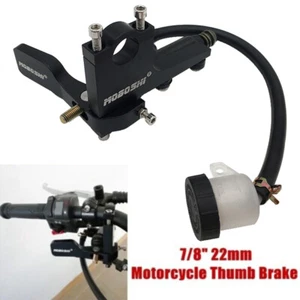 7/8'' Motorcycle Clutch Thumb Brake Lever Rear Master Straight Pump Cylinder UK - Picture 1 of 9