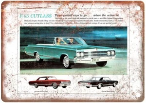 Oldsmobile F-85 Cutlass Vintage Werbung Retro Look Blechschild A5133 von 1965 - Bild 1 von 1