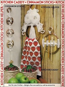 Kitchen Accessories Patterns - Craft Book: #7430 Macrame Go Round - Spoon Holder - Picture 1 of 8