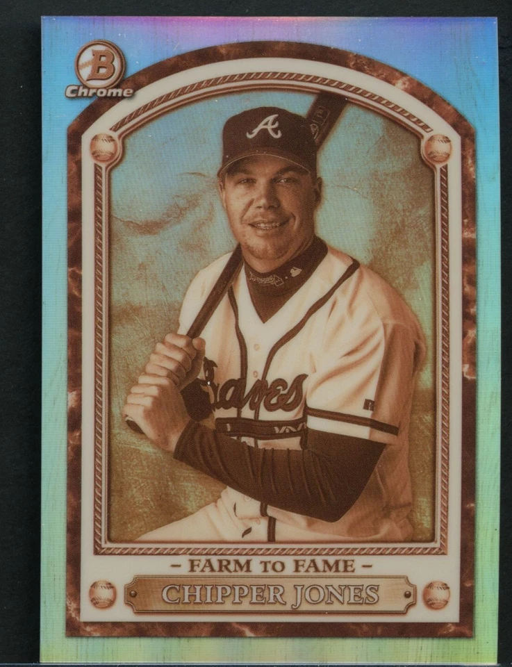 Chipper Jones 2020 Topps Bowman Chrome Farm to Fame #FTF-CJ Braves MLB - Image 1 of 2
