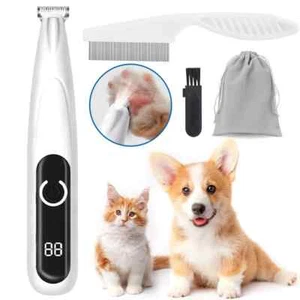 Professional Pet Dog Electric Hair Trimmer Mini Paw Pads Clippers Shaver Clipper - Picture 1 of 9
