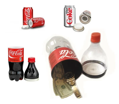 CPUK LARGE SMALL COKE BOTTLE STASH SAFE DIVERSION SECRET HIDING CAR HIDE COLA DRINK