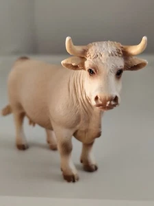 Schleich 13610 Charolais Kuh/Made In Germany 2005/Sammeln/Tiere/Bauernhof/Selten - Bild 1 von 10