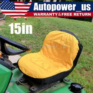 Riding Lawn Mower Seat Cover 15" For Cub Cadet Kubota John Deere - Picture 1 of 15