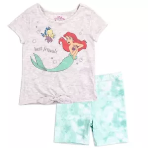 Disney Prinzessin Mädchen Arielle Beste Freunde Fahrradshorts Set☆ Mädchen 4-6X - Bild 1 von 3
