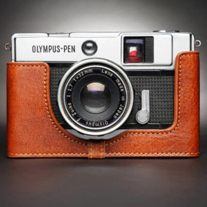 Handmade Leather Half Camera Case Cover For Olympus PEN-F PEN FT EED EE3 EE2 EF - Picture 1 of 24