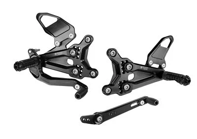 BONAMICI RACING ADJUSTABLE REAR SETS KIT FOR TRIUMPH SPEED TRIPLE 1200 RS 2021-2 - Image 1 of 4