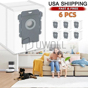 6 PCS Vacuum Bags for iRobot Roomba i3+ i7+/Plus s9 s9+ (9550) i8 Clean Bag US - Picture 1 of 8