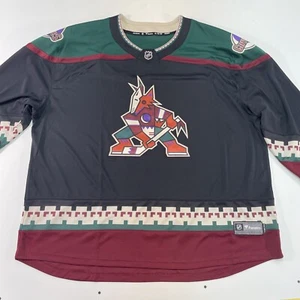 Arizona Coyotes Jersey Mens 5XL FANATICS Breakaway Home Black NHL Hockey Sweater - Picture 1 of 15
