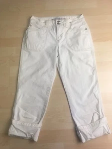 Jeanstar Damen Capri Cropped Hose Gr. 4 (29x20) hellcreme khaki  - Bild 1 von 12