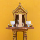 Wooden Temple Tablet with Base for Shrine or Buddha Altar-JN
