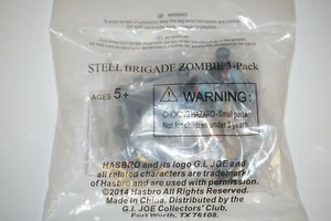 GI JOE COBRA COLLECTORS CLUB CONVENTION 2014 STEEL BRIGADE ZOMBIE 3 PACK SEALED - Picture 1 of 3
