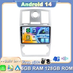 Unidad principal de radio estéreo para automóvil 6G+128 GB Android14 GPS💥Para Chrysler 300C 2004-2011💥 - Imagen 1 de 18