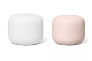 Google Nest WiFi Router & 1 WiFi Point Whole Home Network US Version White/Pink - Picture 1 of 3