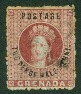SG 22d Granada 1881 21⁄2d lago rosa variedad ""peniques"". CAT £180 usado muy bien - Imagen 1 de 1