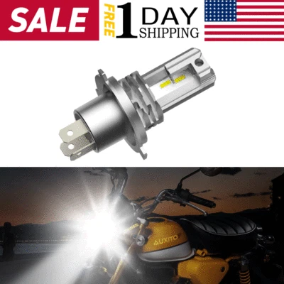 H4 9003 HB2 Bombilla LED 6000K Blanco Viga Alta/Baja Faro Moto Súper Brillante EE Foto 1 de 4