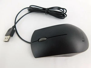 Lenovo Black Wired USB Mouse MOJUUO Optical Scroll Wheel - Picture 1 of 4