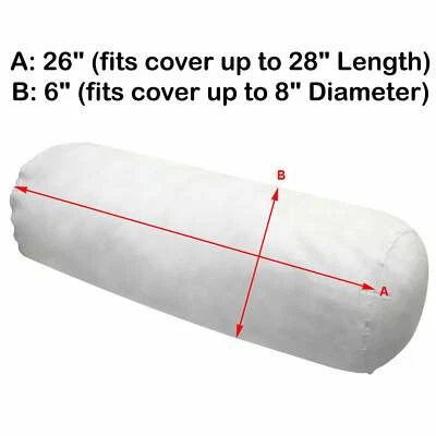 Almohada acolchada redonda inserción larga relleno de fibra poliéster Foto 1 de 4