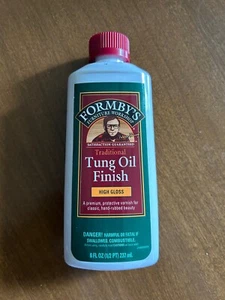Formbys Furniture Tung Acabado Aceite Alto Brillo 8oz 1/2 Pinta Nuevo Sellado - Imagen 1 de 2