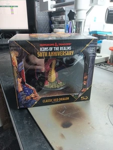 D&d Icons Of The Realms Pre-painted Miniatures 50th - Classic Red Dragon - Foto 1 di 6