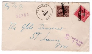 Lottville MS Madison County (1886-1915) Registered 1899 to St Louis MO - Picture 1 of 2