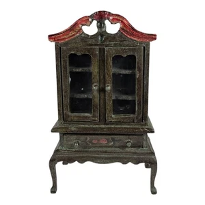 Russ casa delle bambole legno dipinto a mano cuccia buffet armadio Cina 17171 scala 1:12 - Foto 1 di 11