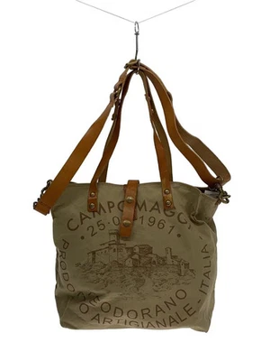 Bolso de hombro de lona CAMPOMAGGI BEG Foto 1 de 4